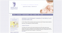 Desktop Screenshot of fertilityacupuncturesydney.com.au