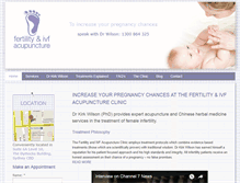 Tablet Screenshot of fertilityacupuncturesydney.com.au